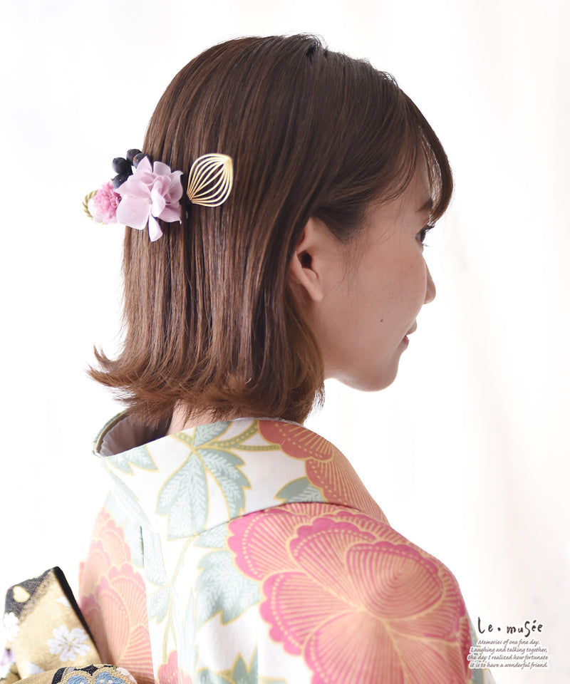 和装 成人式  卒業式 髪飾り プリュニエール