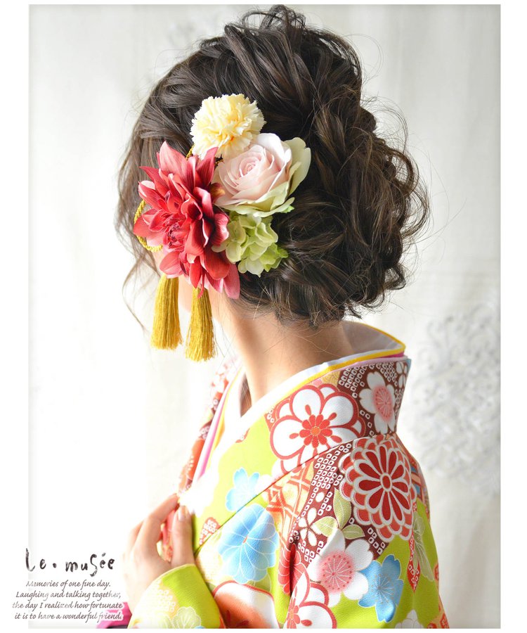 成人式 和装 髪飾り 朱莉・あかり