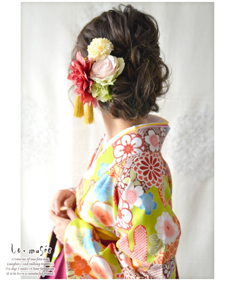 成人式 和装 髪飾り 朱莉・あかり