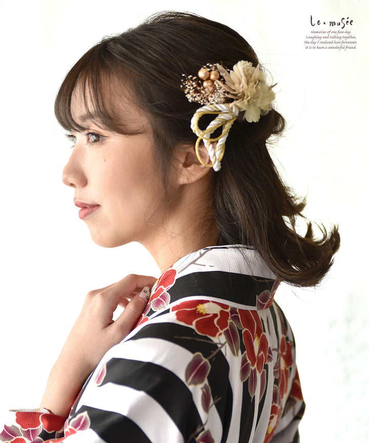 袴 髪飾り リボン はいからさんリボン ちりめん 花紐 全4色