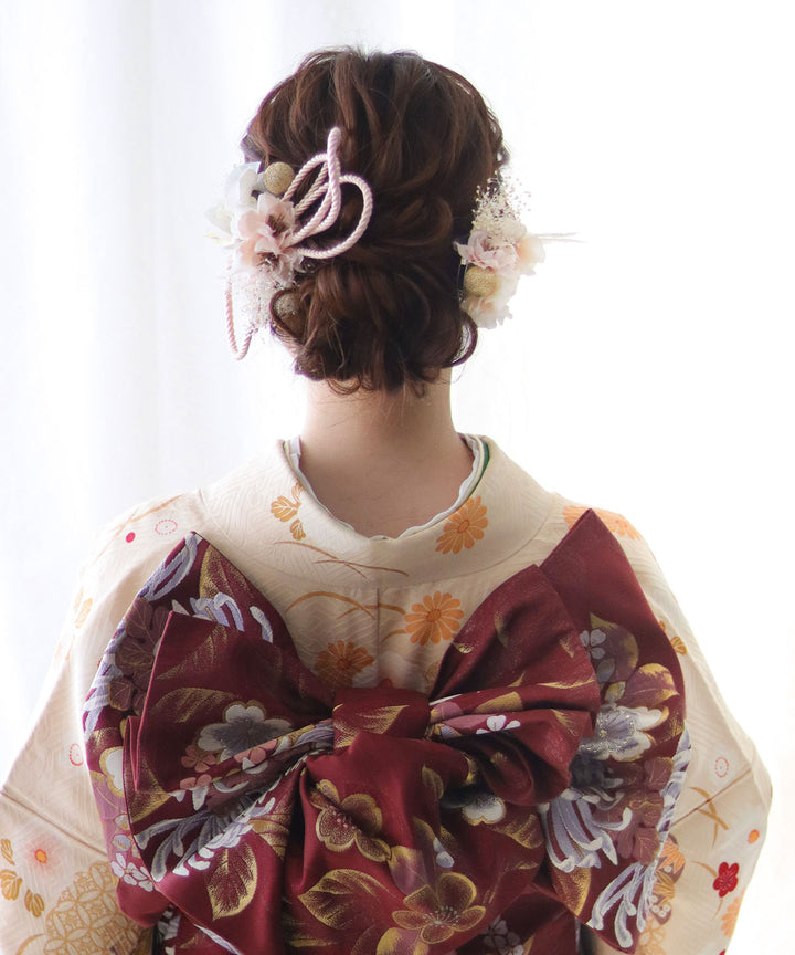 袴 髪飾り リボン はいからさんリボン ちりめん 花紐 全4色
