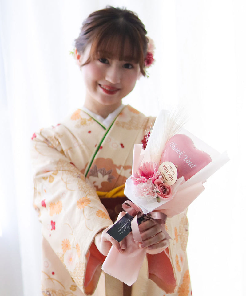 バルーン 花束 卒業 バルーンブーケ ミニ花束 メッセージブーケ 名入れ無し 卒園式 卒園式 送別会 成人式 お礼 ミニ花束 お祝い 母の日 誕生日 お洒落 ギフト
