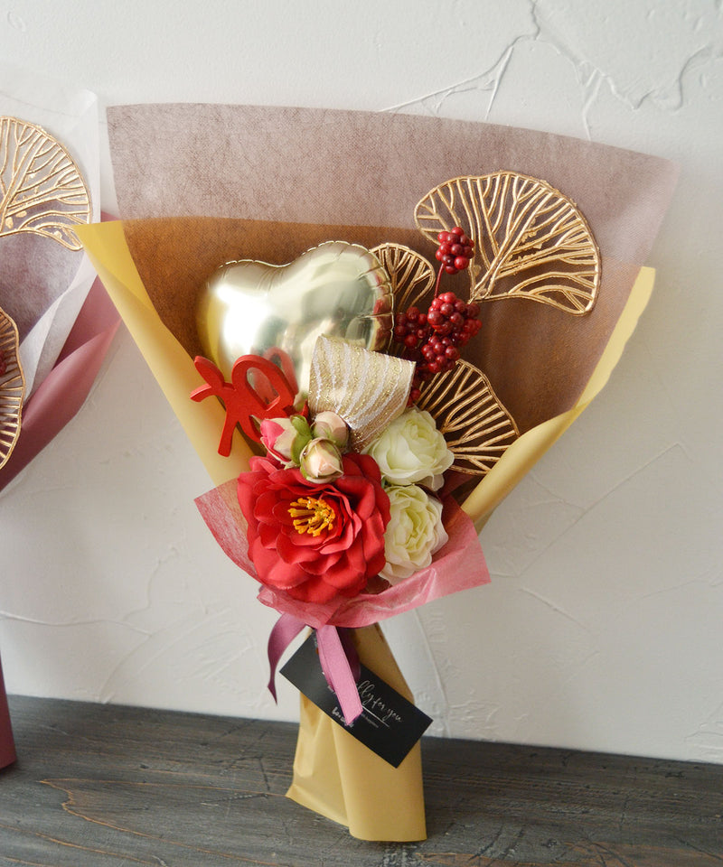 バルーンブーケ バルーン 花束 ブーケ敬老の日 卒業 卒業式 卒園 退職 記念品 小ぶり 誕生日 花束 バルーンギフト お祝い 和バルーンブーケ