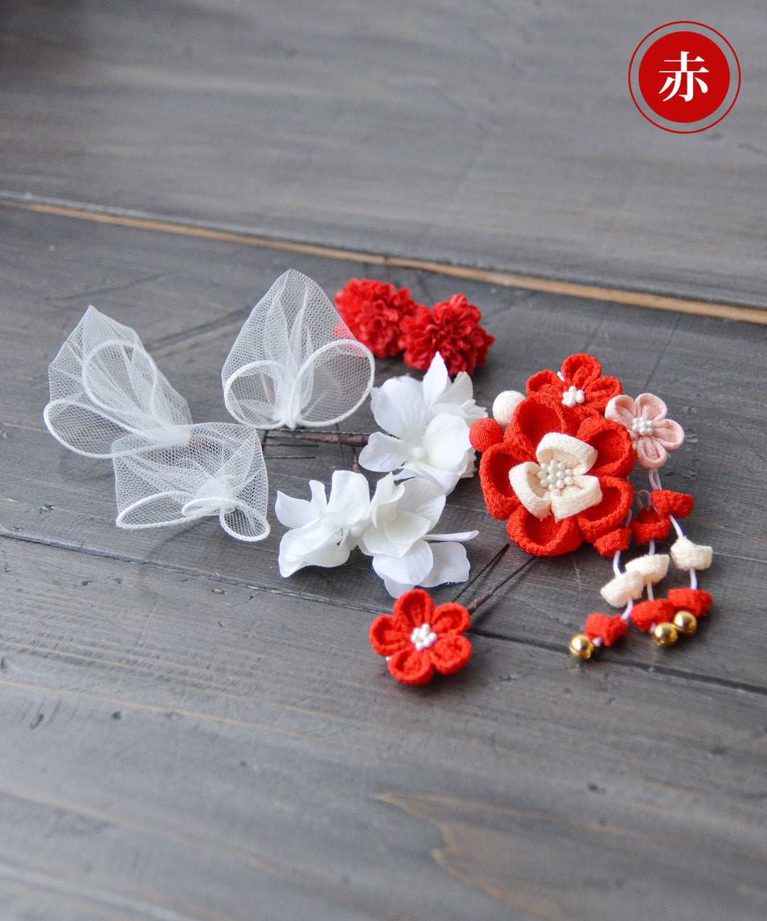 七五三 髪飾り ラビットタッセル ピンク 753 お花 ヘッドドレス 3歳 7