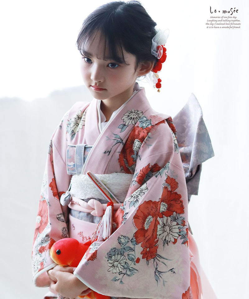 七五三 髪飾り チュールフラワー 全２色